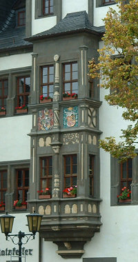 Saalfeld - Rathaus-Renaissanceerker